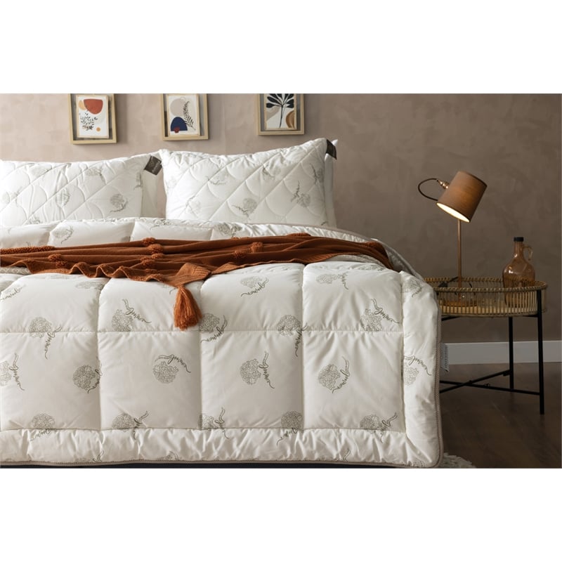 Duvetta 100 Wool Comforter with Cotton Fabric Cover New Zealand Wool Queen Size