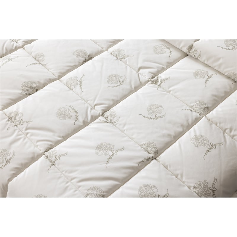 Duvetta 100 Wool Comforter with Cotton Fabric Cover New Zealand Wool Queen Size