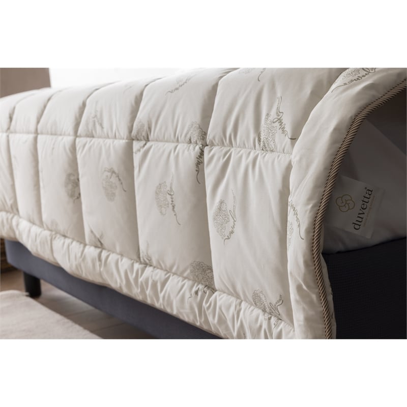Duvetta 100 Wool Comforter with Cotton Fabric Cover New Zealand Wool King Size