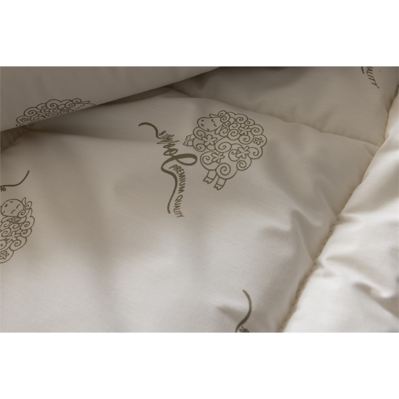 Duvetta 100 Wool Comforter with Cotton Fabric Cover New Zealand Wool King Size