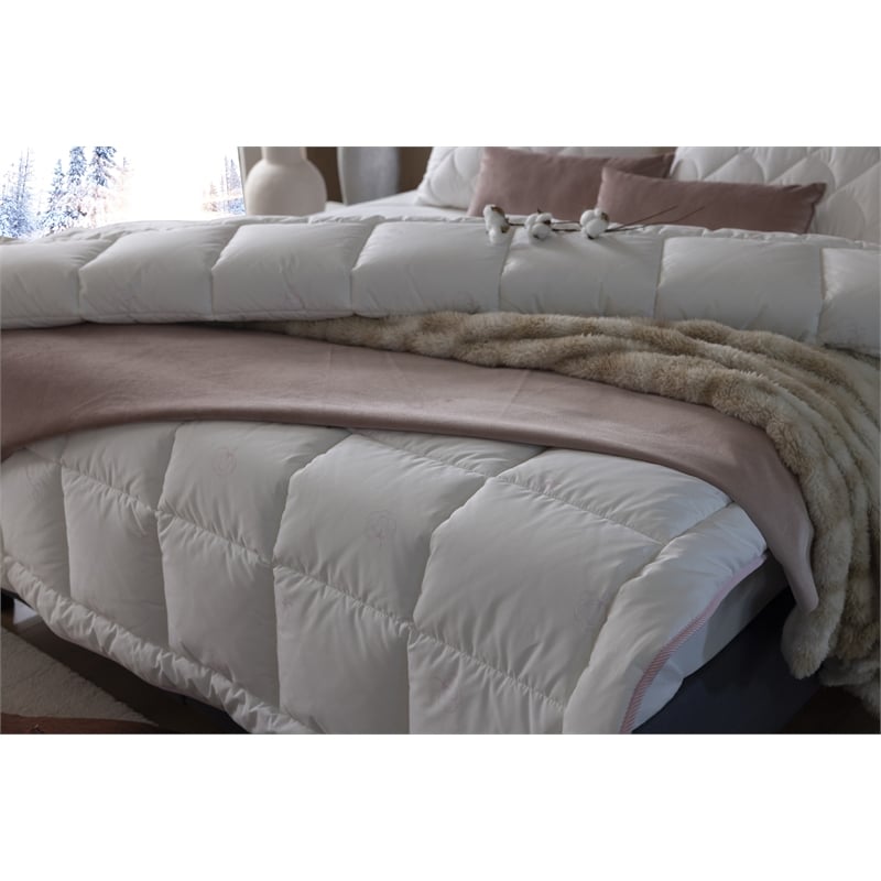 Duvetta Natural Cotton Comforter with Cotton Fabric Cover All Season Twin Size
