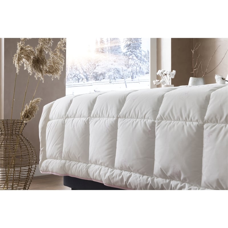 Duvetta Natural Cotton Comforter with Cotton Fabric Cover All Season Twin Size