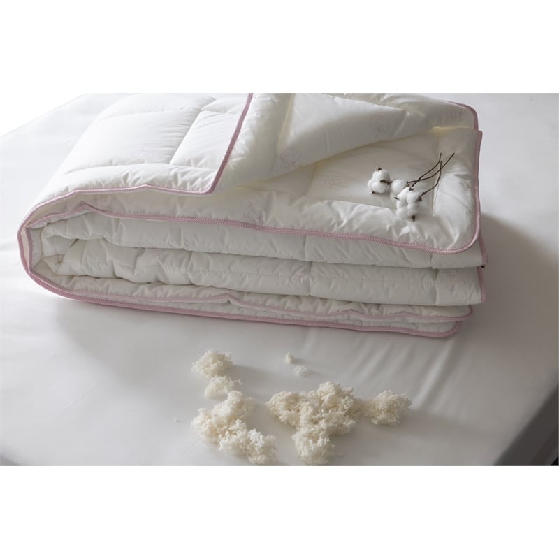 Duvetta Natural Cotton Comforter with Cotton Fabric Cover All Season Twin Size