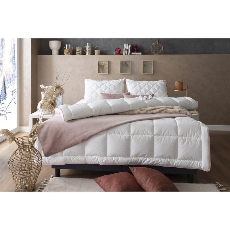 Duvetta Natural Cotton Comforter with Cotton Fabric Cover All Season Queen Size