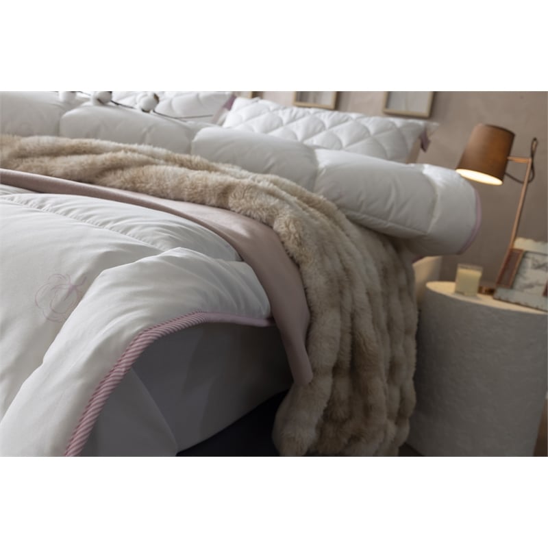 Duvetta Natural Cotton Comforter with Cotton Fabric Cover All Season Queen Size