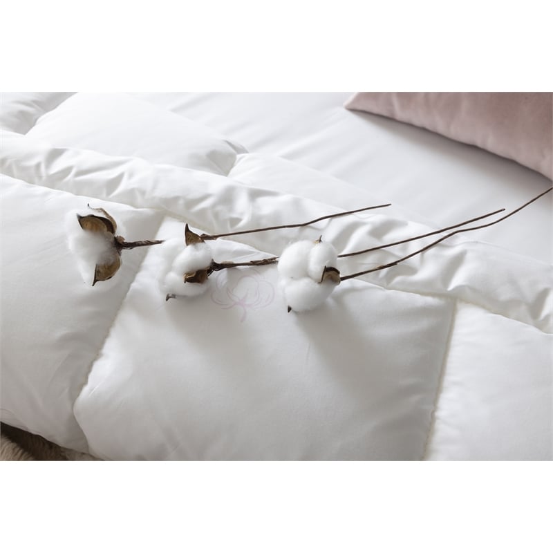 Duvetta Natural Cotton Comforter with Cotton Fabric Cover All Season King Size