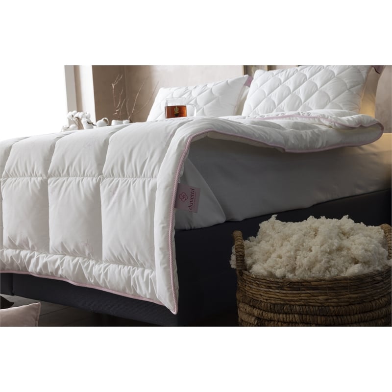 Duvetta Natural Cotton Comforter with Cotton Fabric Cover All Season King Size