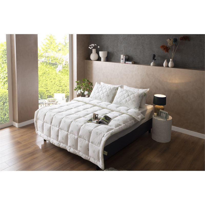 Duvetta Bamboo Comforter with Cotton Fabric Cover All Season Duvet Twin