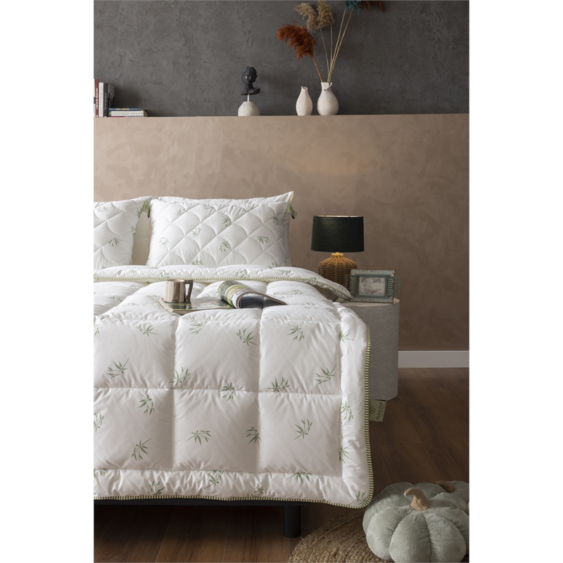 Duvetta Bamboo Comforter with Cotton Fabric Cover All Season Duvet Twin