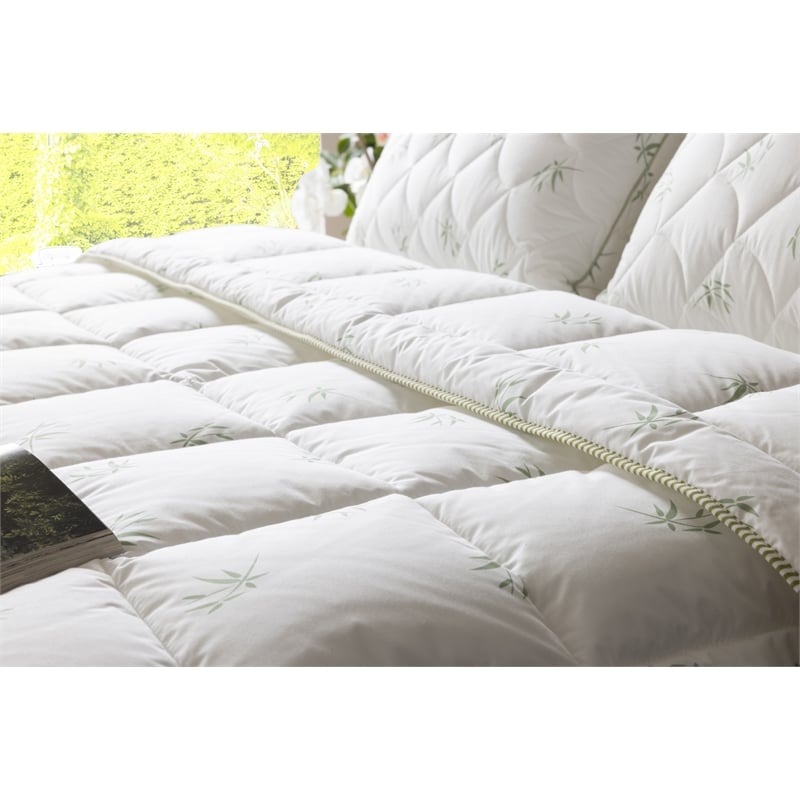 Duvetta Bamboo Comforter with Cotton Fabric Cover All Season Duvet Queen