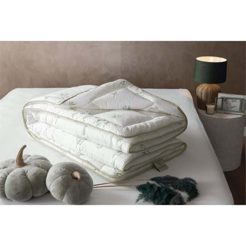 Duvetta Bamboo Comforter with Cotton Fabric Cover All Season Duvet Queen