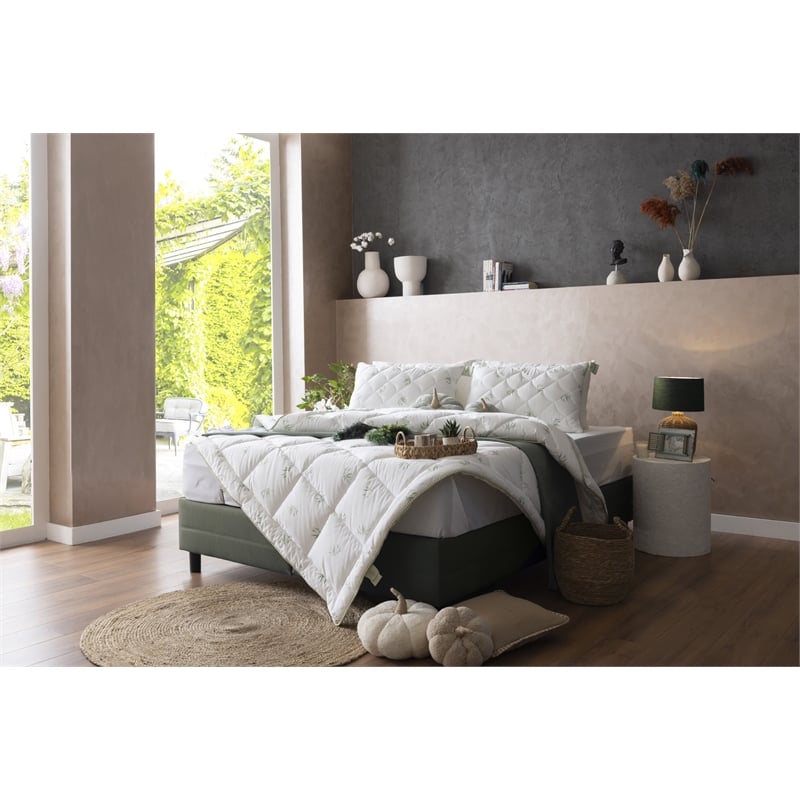 Duvetta Bamboo Comforter with Cotton Fabric Cover All Season Duvet Queen