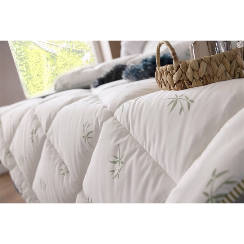 Duvetta Bamboo Comforter with Cotton Fabric Cover All Season Duvet Queen