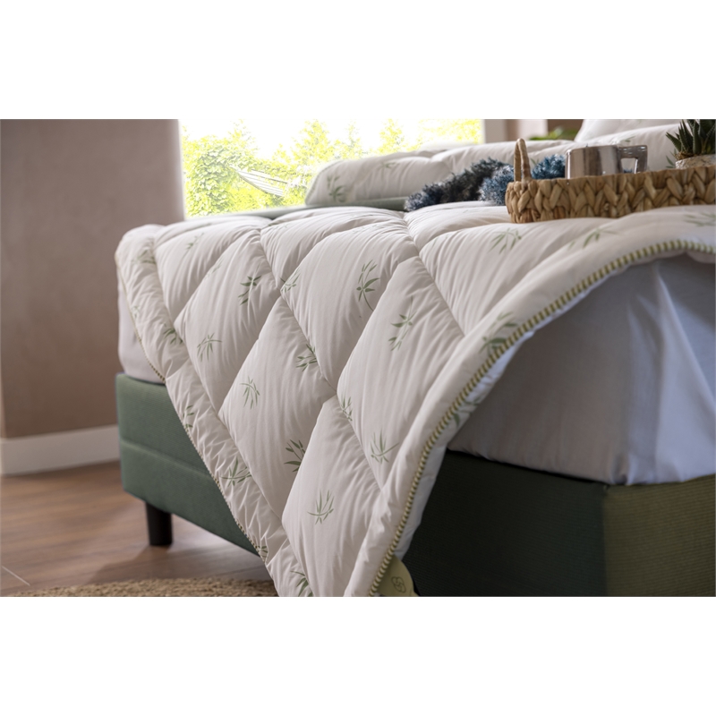 Duvetta Bamboo Comforter with Cotton Fabric Cover All Season Duvet King Size