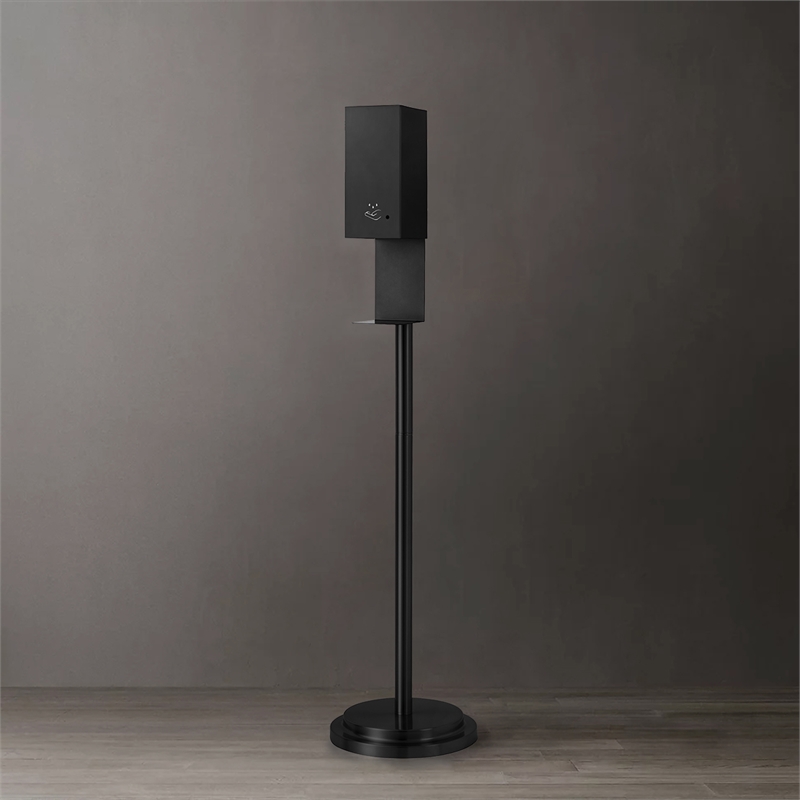Luxe Floor Stand Touchless Hand Sanitizer Dispenser - 54 Matte Black