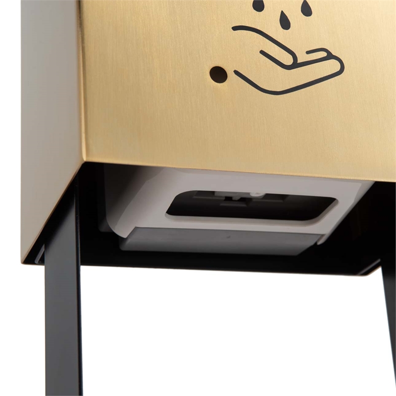 Luxe Tabletop Touchless Hand Sanitizer Dispenser - 21 Brushed Brass