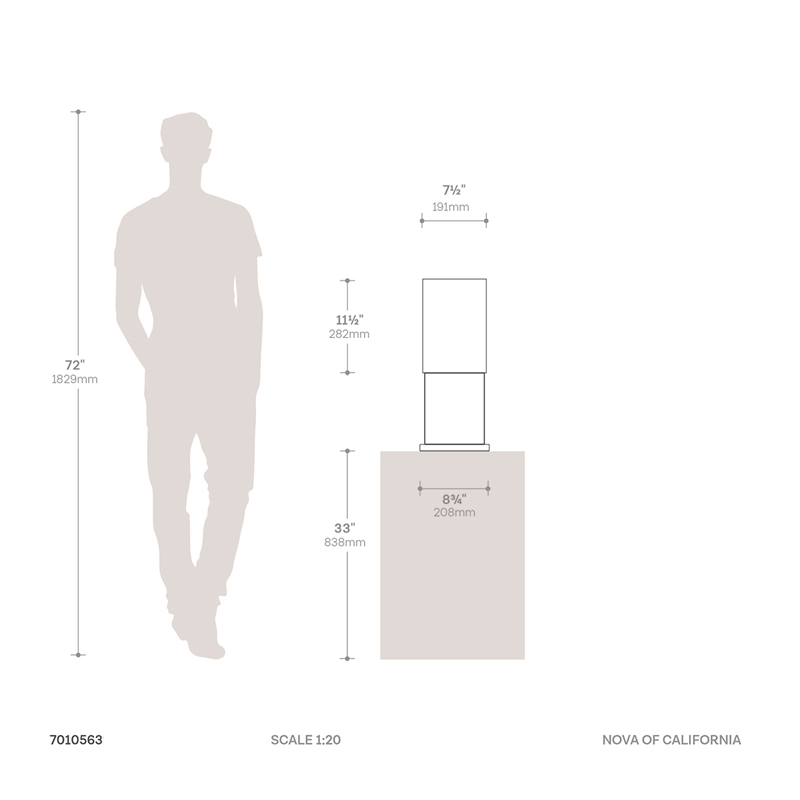 Luxe Tabletop Touchless Hand Sanitizer Dispenser - 21 Brushed Brass