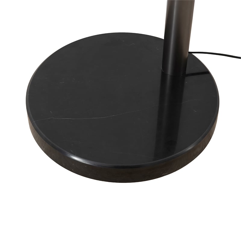 Palm Springs 1 Light Arc Floor Lamp - 87 Gunmetal and Gray tonal shades