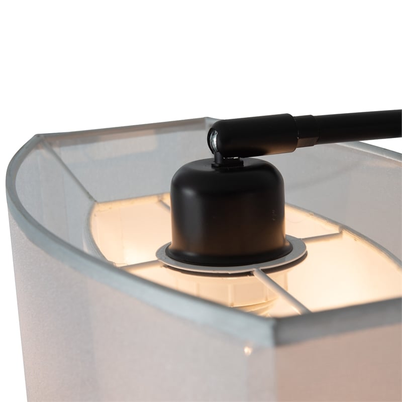 Amarillo 3 Light Arc Floor Lamp Matte Black