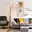 Amarillo 3 Light Arc Floor Lamp Matte Black