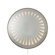 Carnival 36 Round LED Infinity Wall Mirror Brushed Brass Inline on/off