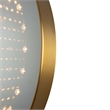 Carnival 36 Round LED Infinity Wall Mirror Brushed Brass Inline on/off