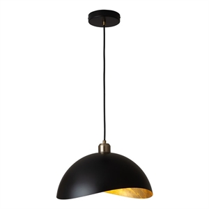 Luna Bella Pendant Light Large - Matte Black Weathered Brass