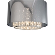 Marilyn 1 Light Arc Floor Lamp - 94 Chrome Mylar Crystal shade