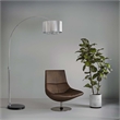 Marilyn 1 Light Arc Floor Lamp - 94 Chrome Mylar Crystal shade