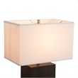 Zen Standing Table Lamp - Gilded Ebony Wood Finish