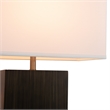 Zen Standing Table Lamp - Gilded Ebony Wood Finish
