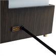 Zen Standing Table Lamp - Gilded Ebony Wood Finish