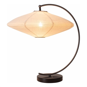 roswell table lamp - matte black & gunmetal finish handcrafted shinpuru-sa