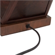 Artifact Natural Mica Table Lamp with Nightlight 22 Inch Gunmetal Charcoal Gray