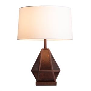 artifact natural mica table lamp with nightlight 22 inch gunmetal charcoal gray