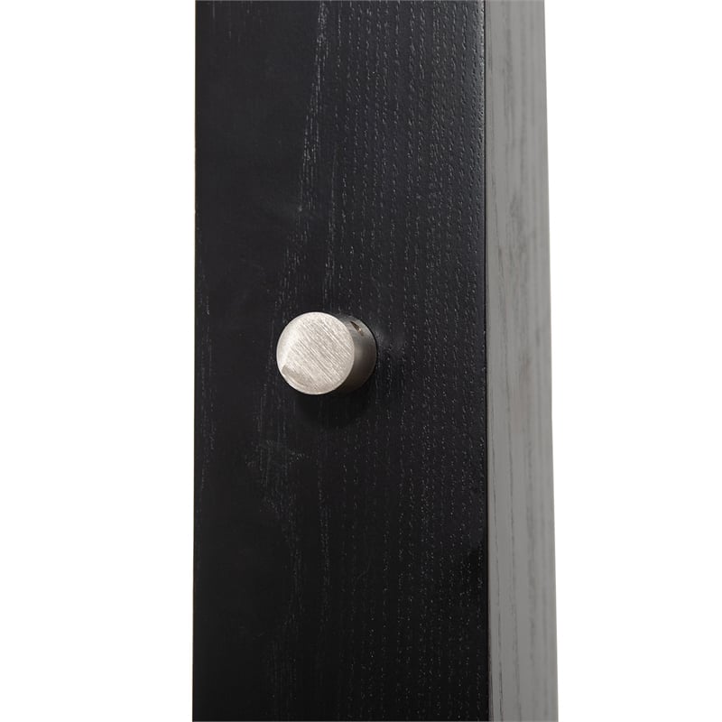 Coronado 1 Light Arc Floor Lamp Matte Black & Satin Nickel