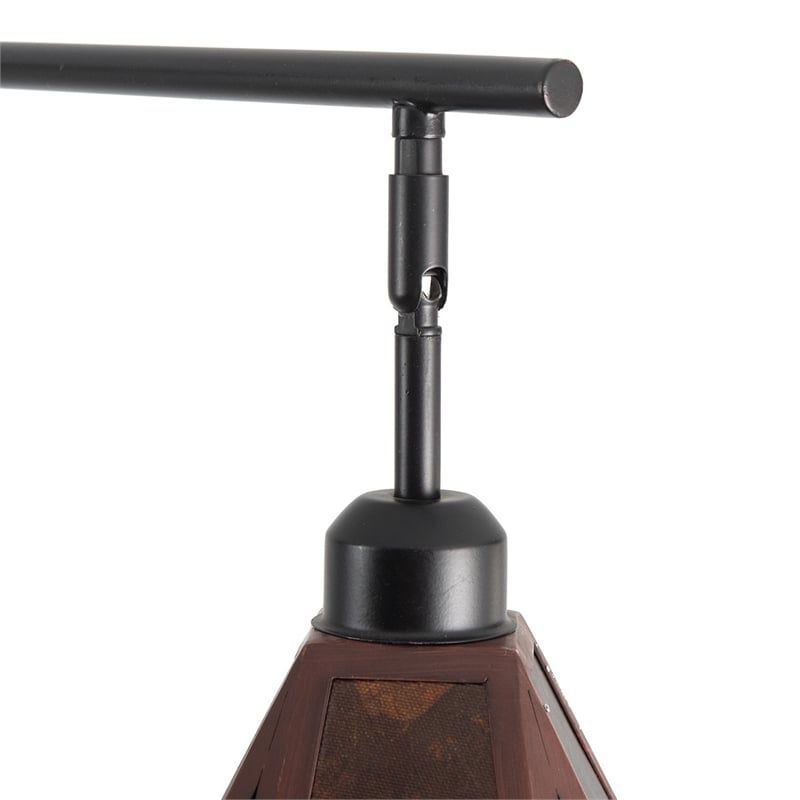 Artifact Natural Mica 3 Light Arc Floor Lamp 86 Inch Expresso Bronze