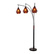 Artifact Natural Mica 3 Light Arc Floor Lamp 86 Inch Expresso Bronze