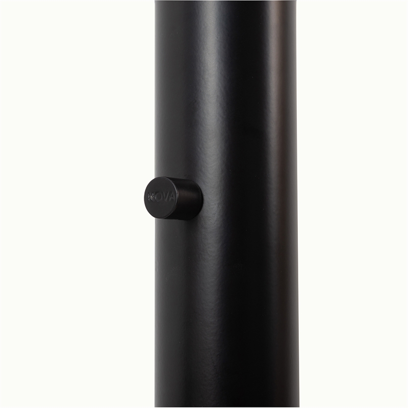 Saucer 3 Light Arc Floor Lamp - Matte Black