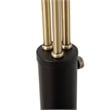 Culver 3 Light Arc Floor Lamp 86 Matte Black & Weathered Brass