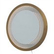 Starfall Vanishing Infinity LED Round Wall Mirror in Brass
