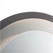 Starfall Vanishing infinity LED Round Wall Mirror in Gunmetal