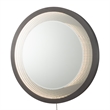 Starfall Vanishing infinity LED Round Wall Mirror in Gunmetal