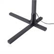 Natural Mica 3 Light Arc Floor Lamp - 86 Charcoal Gray Wood Gunmetal