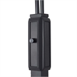 Natural Mica 3 Light Arc Floor Lamp - 86 Charcoal Gray Wood Gunmetal
