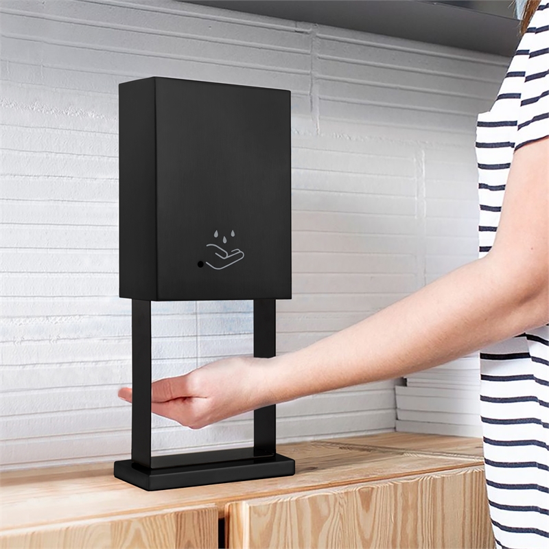 Luxe Tabletop Touchless Hand Sanitizer Dispenser - 21 Matte Black