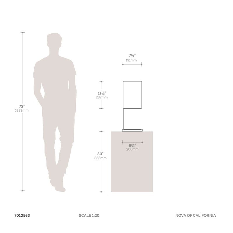 Luxe Tabletop Touchless Hand Sanitizer Dispenser - 21 Matte Black