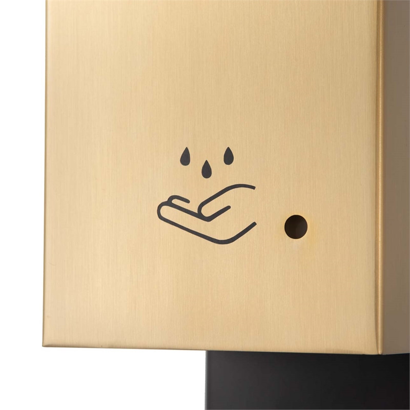 Luxe Floor Stand Touchless Hand Sanitizer Dispenser - 54 Brushed Brass