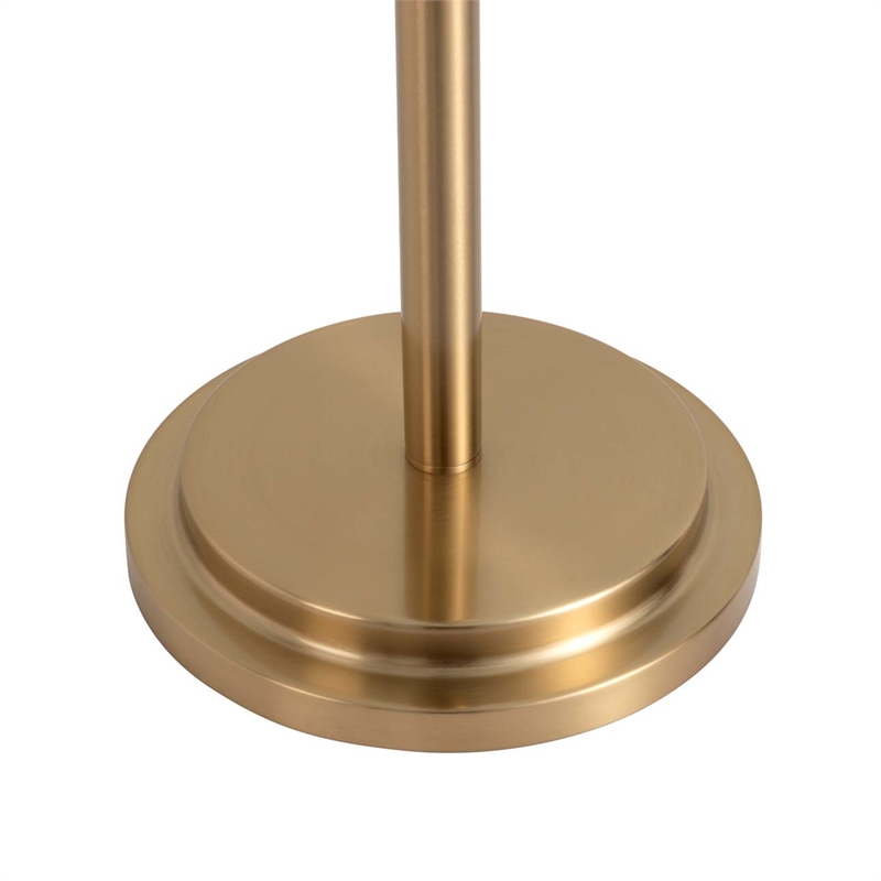 Luxe Floor Stand Touchless Hand Sanitizer Dispenser - 54 Brushed Brass