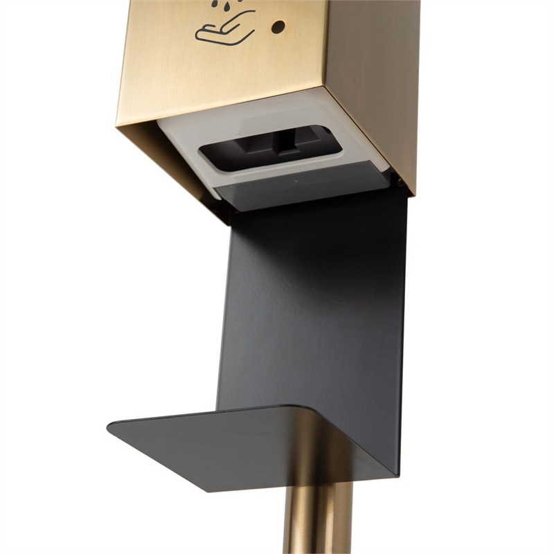 Luxe Floor Stand Touchless Hand Sanitizer Dispenser - 54 Brushed Brass